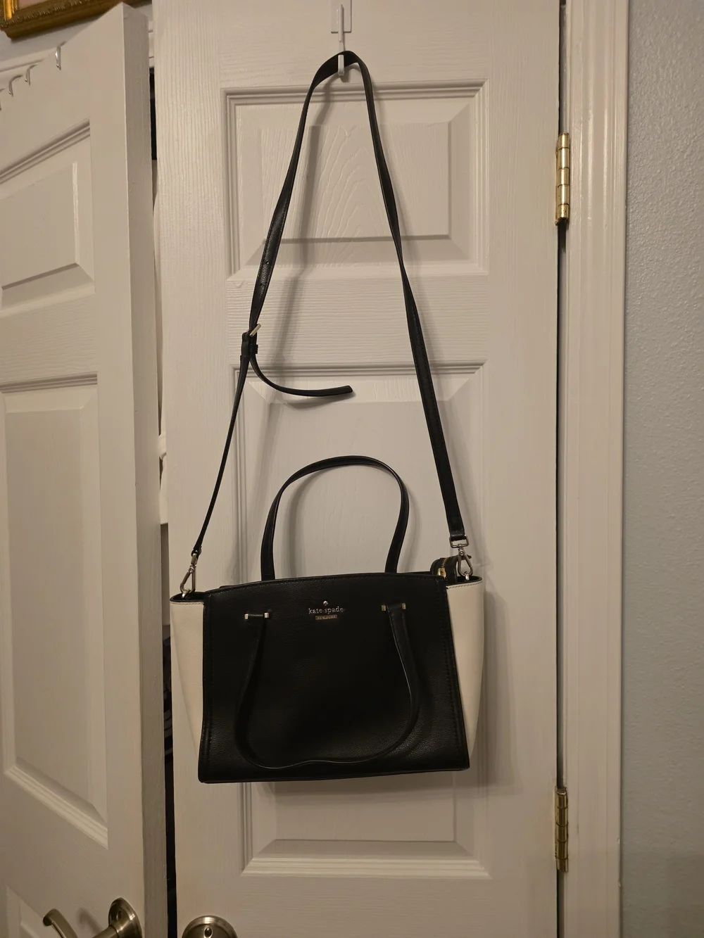 kate spade Black & White Leather Satchel